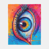 Lebhaftes visuelles Design Fleecedecke (Vorderseite)