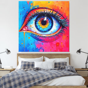 Lebhaftes visuelles Design Leinwanddruck