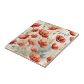 Lebhaftes Wasserfarbenfeld Wilde Pflaumen in Fiery Fliese (Seite)