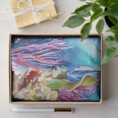 Lebhaftes Wasserfarbenschildkrötendekor Seidenpapier (Geschenk)