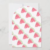 Lebhaftes Wassermelon, eins in einem Melon, 1. Geb Einladung (Rückseite)