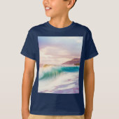 Lebhaftes Wave Wappen T-Shirt (Vorderseite)