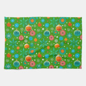 Lebhaftes Weihnachtsfest Geschirrtuch (Horizontal)