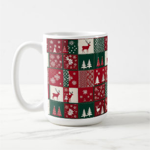 Lebhaftes Weihnachtsmuster Kaffeetasse