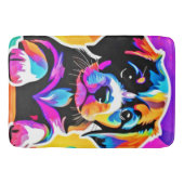 Lebhaftes Welpenwerk Badematte (Vorderseite)