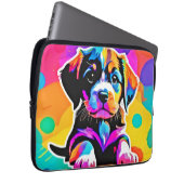Lebhaftes Welpenwerk Laptopschutzhülle (Vorne Rechts)