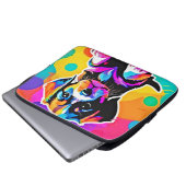 Lebhaftes Welpenwerk Laptopschutzhülle (Vorne Knopf)