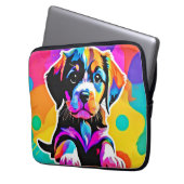 Lebhaftes Welpenwerk Laptopschutzhülle (Vorderseite Links)