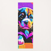 Lebhaftes Welpenwerk Yogamatte (Vorderseite)