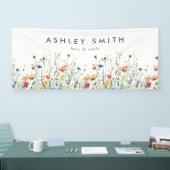 Lebhaftes Wildblume-Business Banner (Messe)