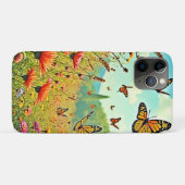 Lebhaftes Wildblume Butterfly Joy Design Case-Mate iPhone Hülle (Rückseite (Horizontal))