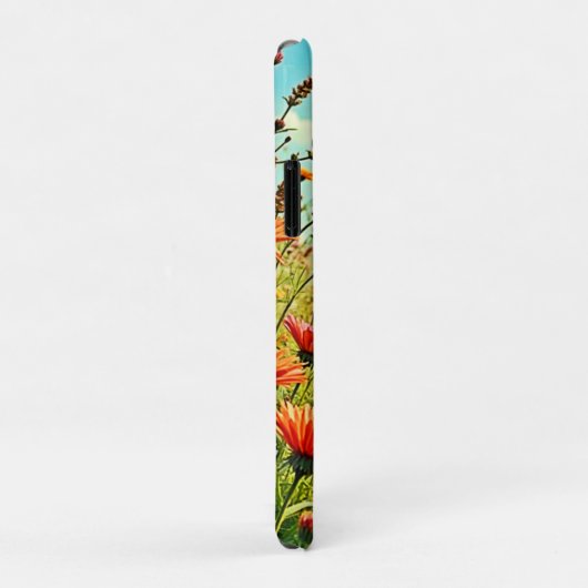 Lebhaftes Wildblume Butterfly Joy Design Case-Mate iPhone Hülle (Hinten/Rechts)
