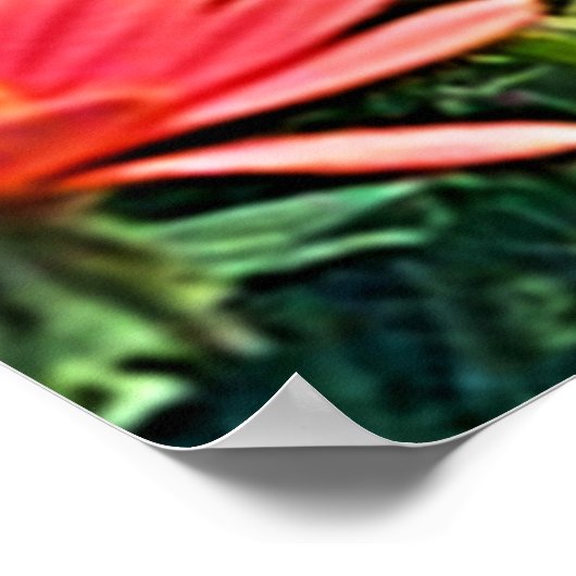 Lebhaftes Wildblume Butterfly Joy Design Poster (Ecke)