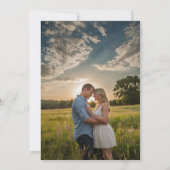 Lebhaftes Wildblume Foto Hochzeitseinladung Einladung (Rückseite)