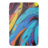 Lebhaftes, wirbeliges, farbenfroh gestaltetes Bath Badematte (Vorderseite Vertikal)