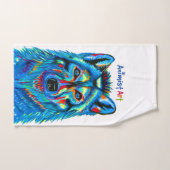 Lebhaftes Wolf Badetuch Set (Handtuch)