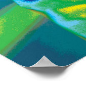 Lebhaftes Zahnmodell für Zahnärzte Poster (Ecke)