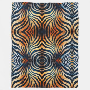 Lebhaftes Zebra Print Fleece Blanket