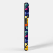 Lebhaftes Zitrusfrüchtedesign und kühne dunkle Frü Case-Mate iPhone Hülle (Rückseite / Rechts)