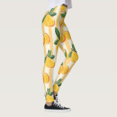 Lebhaftes Zitrusfrüchtemuster mit grünen Blätter ( Leggings (Rechts)