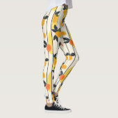 Lebhaftes Zitrusfrüchtemuster mit grünen Blätter ( Leggings (Rechts)