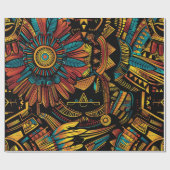 Lebhaftes zyprisches "Aztec Dream" kunstvolles Wra Geschenkpapier (Flach)