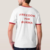 Lebhaftfreies oder die - Freiheit für Birma T-Shirt (Schwarz voll)