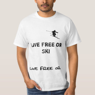 Lebhaftfreies oder Ski T-Shirt