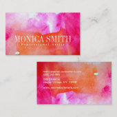Lebhaftigkeits-Aquarell-Visitenkarte + Visitenkarte (Vorne/Hinten)