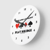 Lebhaftlanges u. ist glückliche Spiel-Brücke (vier Runde Wanduhr (Winkel)