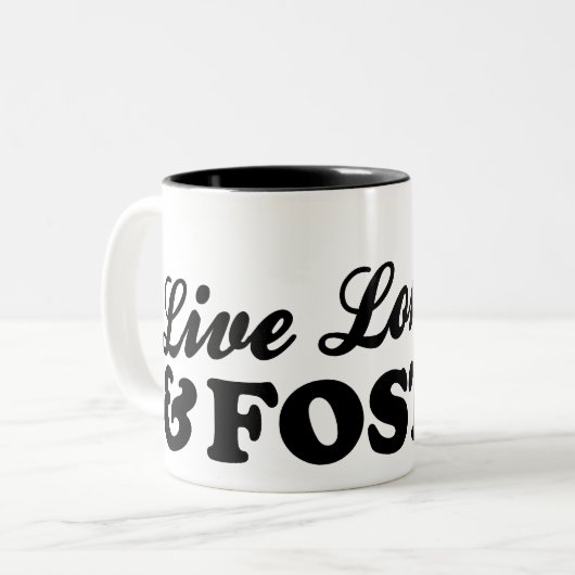 Lebhaftlanges und Pflege Zweifarbige Tasse (Vorderseite Links)