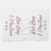 Lebhaftlanges und Spiel Bunco Handtuch (Horizontal)