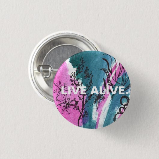 LEBHAFTLEBENDIGES BUTTON (Vorne & Hinten)