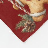 Lebkuchen-Adorable-Jungen-und-Mädchen Fleecedecke (Ecke)