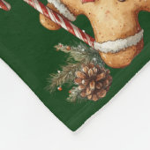 Lebkuchen-Adorable-Jungs-und-Mädchen Fleecedecke (Ecke)