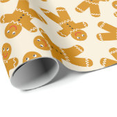 Lebkuchen auf Sahne Geschenkpapier (Rolleneckpunkt)