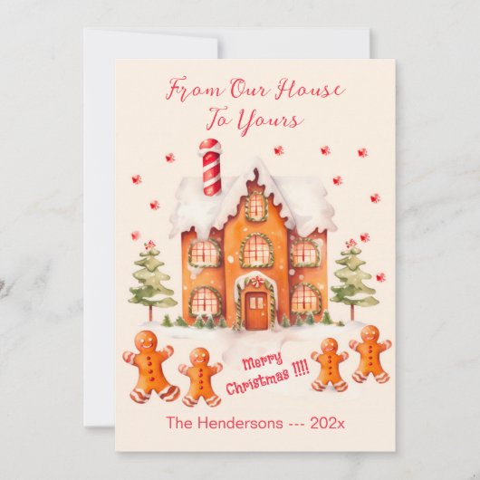 Lebkuchen aus unserer Weihnachtskarte Feiertagskarte (Vorderseite)