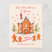 Lebkuchen aus unserer Weihnachtskarte Feiertagspostkarte (Vorderseite)