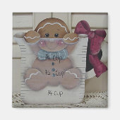 Lebkuchen Baby in Mess-Cup Magnet (Vorne)