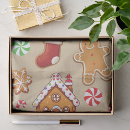 Lebkuchen-Baby-Weihnachts-Geschenkverpackungspapie Seidenpapier