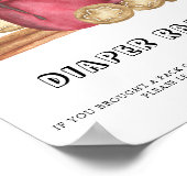 Lebkuchen Babydusche-Windelpreisverlosung Poster (Ecke)