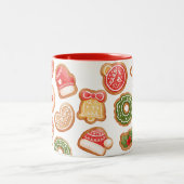 Lebkuchen backen Weihnachten Zweifarbige Tasse (Mittel)