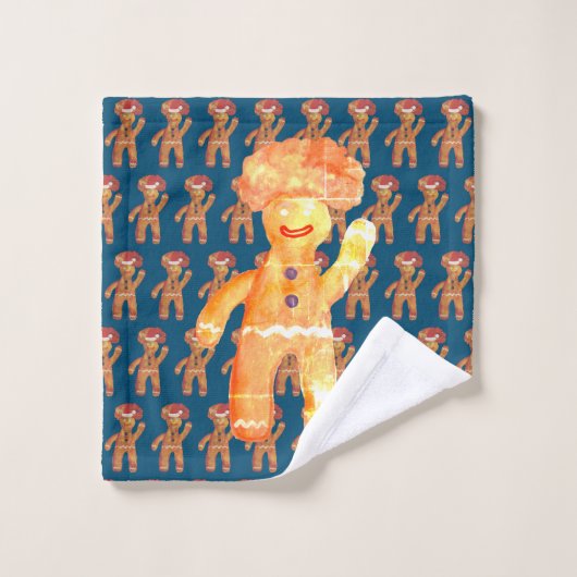 Lebkuchen Badhandtuch Set (Waschlappen)