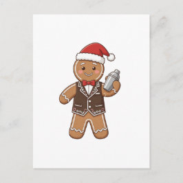Lebkuchen-Barista-Weihnachten 2026 Holiday Kaffee Feiertagspostkarte