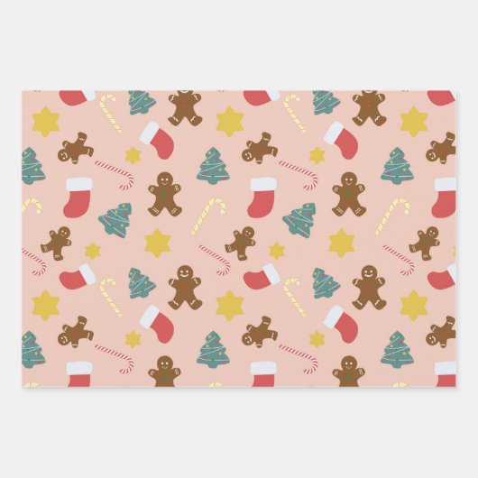 Lebkuchen - Blush Geschenkpapier Set (Vorderseite 3)