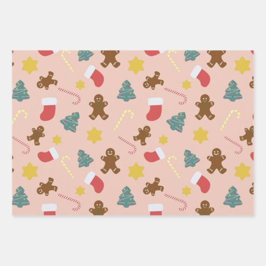 Lebkuchen - Blush Geschenkpapier Set (Vorderseite 2)