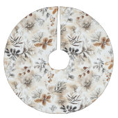 Lebkuchen-Blütenblätter Weihnachten Polyester Weihnachtsbaumdecke (Vorderseite)