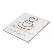 Lebkuchen Brown besserte Herz-Kaffee-Fliese Trivet Fliese (Seite)