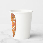 Lebkuchen-Buchstabe U-Monogramm-Feiertagsplätzchen Pappbecher (Links)