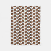 Lebkuchen Cake Slice Weihnachtsfest Fleecedecke (Vorderseite)